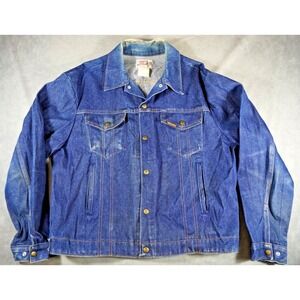 Vintage Saddle King Western Jacket Men 48 Regular Made in USA Snaps Cowboy